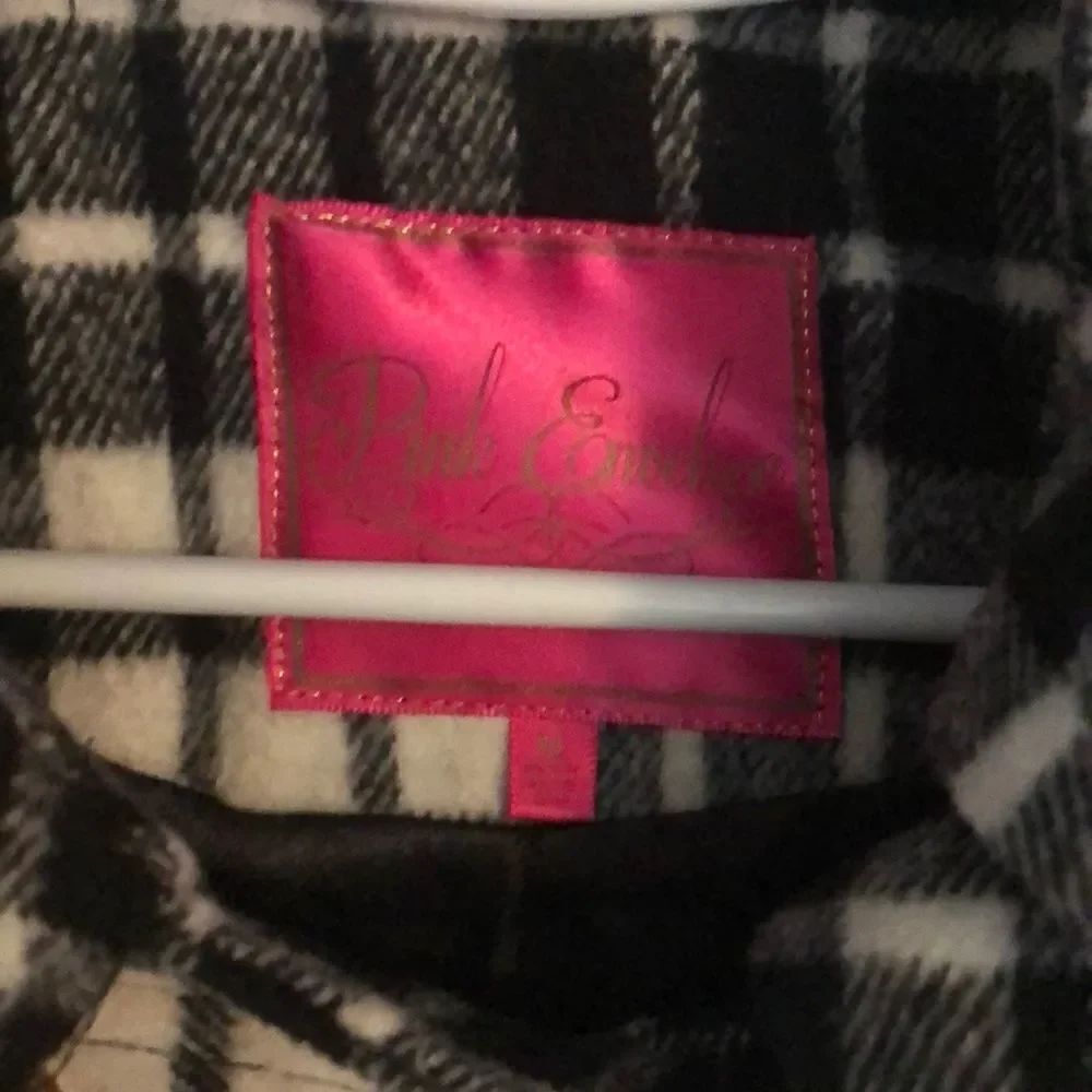 Pink Envelope Med Button Up Jacket w/Hood - Picture 2 of 6